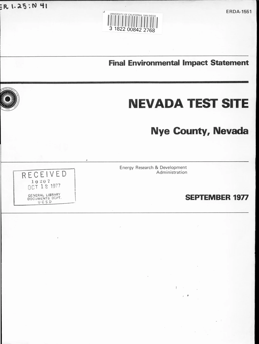Federal environmental record